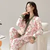 Atacado de Pijamas para Mulheres, Lançamento Primavera e Outono 2025, Roupa de Casa de Manga Longa, Conjuntos Outono e Inverno, Transmissão ao Vivo para Microempreendedores