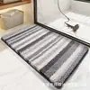 Alfombra de Raya Transfronteriza Imitación Cachemir Sala de Estar Decorativa Fácil de Cuidar Felpudo Dormitorio Manta al Pie de la Cama Entrada Felpudo Suave
