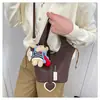 Bolso tipo cubo de gran capacidad 2026, un bolso de hombro elegante y versátil para mujer, perfecto para ir al trabajo y el uso diario