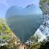 Globo de Aluminio en Forma de Corazón de 18 Pulgadas Arreglo de Nochevieja Amor Decoración de Cumpleaños 2025 Globo Flotante a Cuadros de Frutas