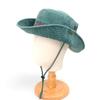 Colorblock lavado Bennie Hat Western Cowboy Hat Homens e Mulheres Big Brim Fisherman Hat Outdoor Fishing Mountaineering Hat Sunscreen Pot Hat