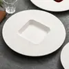 Lluvia de Meteoros Cerámica Plato Hermoso Plato para el Hogar Plato para Comida Occidental Concepción Artística Cena Cuadrado Exterior Redondo Aperitivos Platos Fríos