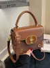 Bolsas de Alta Gama para Mujer Otoño e Invierno 2025 Nuevo Popular Versátil Color de Contraste Bolso Cruzado Muy Popular Bolso de Hombro Caja Bolso Cuadrado Pequeño