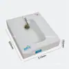 Inodoro de Sentadilla Ampliado de 15 cm con Bidé Integrado, Inodoro de Sentadilla con Sifón de Escritorio sin Excavación Anti-Olor