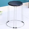 Taburete de Moda de Lujo Ligero para Uso en el Hogar, Taburete Engrosado para Dormitorio, Taburete Duradero para Adultos para Sala de Estar, Taburete de Hierro para Adultos, Taburete Pequeño