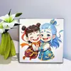Nuevo Nezha Niño Demonio Nao Hai diy Pintura al Óleo Digital Rellenado a Mano Pintado a Mano Color al Óleo Pintura Decorativa Dibujos Animados Lindo