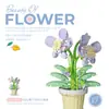 Compatible con Cubierta Antipolvo para Bloques de Construcción Lego, Macetas, Flores de Hibisco, Juguetes de Ensamblaje para Niños, Venta al por Mayor Transfronteriza para el Día de San Valentín