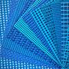 Tela de Malha Azul Antiestática de PVC de Alta Resistência e Resistente a Rasgos com Abertura Pequena, Tecido de Malha Azul de PVC Revestido Imerso