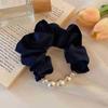 Dulce Liga para el Cabello Scrunchie para Mujeres, Satén de Alta Gama Estilo Coreano Versátil Cuerda para el Cabello, Suave Encaje Lunares Accesorio para el Cabello, Pañuelo Cuadrado para la Cabeza