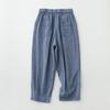 Foto Real de Calça Carrot Listrada Casual Solta a Pronta Entrega Verão 2023 Novo Estilo Literário de Algodão e Linho Calça Harem de Oito Pontos para Mulheres Tamanho Grande