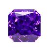 Violeta Cuadrado Biselado Pequeño Octágono Alta Calidad Hielo Triturado Corte Flor de Hielo Piedra Sintética Zirconia Sintética Piedra Blanca