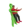 Disfraz Inflable Divertido de Horror para Caminar de Halloween Accesorios para Actuaciones Festivas Disfraz Capa Bicicleta Disfraz de Extraterrestre Pasarela