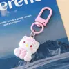 Pingente de Chaveiro Popular de Resina de Coelho e Gato Kt Sanrio Corrente para Pendurar em Mala Capa de Celular Decoração de Mochila Estudantil