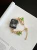 Pulseira da Série de Contas Borboleta de Cristal de Cascalho para Apple Apple Watch iwatch SE Pulseira de Smartwatch