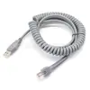Cabo de Rede Espiral USB a Rj45 8P8C Cabeça Cristal Cabo Cabo Espiral Telescópico Equipamento de Comunicação