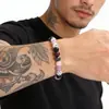 Pulseras Populares Transfronterizas Europeas y Americanas, Pulseras de Piedras Preciosas de Cristal, Pulseras Moradas Estilo Bohemio, Pulseras de Fabricante, Al por Mayor en Stock