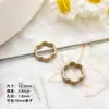 Anillo de cuentas de pintura en polvo de aleación tarjeta 10 flores coloridas diy material para cadena de teléfono móvil accesorios para pulseras hechas a mano material joyería