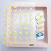Nuevas Pegatinas para Uñas Florales de Color Sólido con Relieve 5D Oso Animal Lindo Pastel Lazo Guka Funda de Teléfono Pegatinas para Uñas