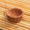 Accesorios de decoración para el hogar de micro paisajismo muebles de bambú silla de bambú recogedor de polvo cesta de pescado maceta de bambú adornos pequeños de resina artesanías