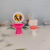 Muñeca Paraby Lavadora de Inodoro Lavabo de Baño Muebles Abatibles Accesorios de Inodoro Mini