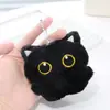 Muñeca de Gato de Ojos Grandes Nueva Colgante de Gato Negro Peluche Dibujo Animado Lindo Llavero de Bolsa Colgante de Gatito Venta al por Mayor