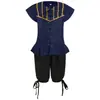 Set de Juego de Rol de Capitán Pirata para Niños Halloween Carnaval Escenario Cosplay Disfraz Suministro Directo de Fábrica Venta al por Mayor