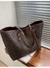 Bolso de mano simple y elegante para mujer, gran capacidad, bolso de mano con estampado vintage, bolso de hombro y axila casual moderno, comercio exterior