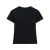 Hilo de Fibra de Hidrógeno para Mujer 220g (Algodón Lycra) Camiseta de Manga Corta con Cuello Redondo y Hombros Descubiertos de las Spice Girls Ajustada Cómoda Camiseta Lisa para Estampar