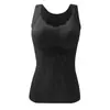 Nuevo Chaleco Térmico de Encaje con Control de Abdomen para Mujer para Otoño e Invierno con Copas, No Necesita Usar Sujetador, Camiseta Interior, Ropa Interior Térmica que Se Puede Usar por Fuera
