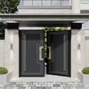 Puertas de Aleación de Aluminio de Apertura Simple y Doble Acero Inoxidable Estilo Chino Nuevo Puerta de Patio Villa Puerta de Entrada Casa de Campo Grande Construida por Uno Mismo Puerta de Jardín