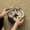 Bolsa de almacenamiento tejida de algodón y lino engrosada, bolsa para tetera, bolsa de tela portátil estilo chino resistente a caídas, adecuada para una tetera y cuatro tazas de té