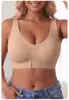 Sutiã Hot Selling Sem Costura com Fecho Frontal Transfronteiriço para Mulheres, Sem Aro, Push-up, Suporte, Tamanho Plus, Reduz Gordura Lateral dos Seios, Sutiã Esportivo Modelador