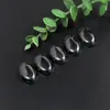 Temu Transfronteiriço Amazon Anel Oval de Pedra Natural Superfície 18*25 Anel de Contas de Cristal Incrustado com Pedras Semi-Preciosas DIY
