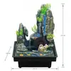 Fonte de Mesa Yiwu Fornecimento Transfronteiriço de Artesanato em Resina com Rochas e Cascatas, Itens Decorativos, Estilo Cascata de Bonsai