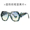 Nuevas Gafas de Sol Poligonales de Moda Transfronterizas Estilo Europeo y Americano Rectangulares Personalizadas con Varillas Huecas Anti-UV 5706