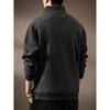 Sudadera Pesada de Alto Gama Italiana con Media Cremallera y Cuello Alto para Hombre, Estilo Primavera y Otoño 2026, Marca Americana de Moda, Chaqueta Casual Holgada
