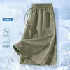 26 Shorts de Verão de Secagem Rápida para Homens Tendência Estilo Ins Largos Respiráveis Seda de Gelo Finos Calças de Cinco Pontos Calças Esportivas Frescas Masculinas