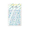 Cielo Estilo Antiguo Esmalte Azul Floral Aurora Láser Pegatinas para Uñas Decoraciones para Uñas DIY Pegatinas DIY