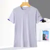 Traje Esportivo de Verão Feminino em Seda Gelada de Nylon de Secagem Rápida Alta Qualidade Moda Versátil Absorvente de Umidade Respirável Manga Curta Shorts