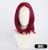 Peluca Universal para Cosplay con Red Frontal, Disponible en Múltiples Colores, Estilo Anime de 35 cm, No Requiere Adhesivo