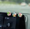 Carro novo moinho de vento pequeno giratório giroscópio decoração criativa pequena decoração console central acessórios para carro Senhora fofo