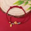 Joyería de Cuerda Multicolor Tejida a Mano en Nuevo Estilo Chino, Diseño Unisex, Moda Nacional de Tendencia, Accesorio de Mano de Estilo Nicho