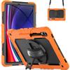 Funda protectora para tableta Samsung Tab S9 X710 con soporte giratorio de silicona en color de contraste para PC S9Ultra