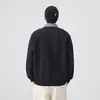 Sudadera tipo polo con cuello de solapa de nuevo estilo para hombre, marca de moda para primavera y otoño, retazos, corte holgado, talla grande, estilo grueso, top casual de forro polar para otoño e invierno