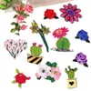 Patches Bordados Atacado Patches Bordados Computador Novos DIY Coração Flor Cacto Flor Decoração de Roupas Patches