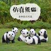 Resina panda artificial decoração jardim paisagem escultura esboço jardim exterior villa pátio decoração decoração animal