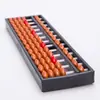 Mini Ábaco Pequeno de 13 5 Contas de Plástico Ábaco de Jardim de Infância Marrom Simulação Material Escolar para Estudantes Atacado
