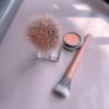 Shangrong lana punto color brocha para rubor maquillaje transparente doble capa cabeza plana una brocha acabado maquillaje maquillaje maquillaje brocha de maquillaje