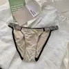 Calcinha de Renda com Studs de Diamante para Mulheres, Ano do Cavalo 2026, Estilo Doce e Maduro, Forro Respirável de Algodão Puro, Calcinha de Cintura Baixa Sem Costura