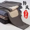 Pantalones cálidos a prueba de viento para hombre, con forro polar, engrosados, sin costuras, mallas térmicas, pantalones de lana, de terciopelo, ropa interior térmica inferior